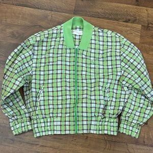 Vintage Dior Green Checkered Jacket
